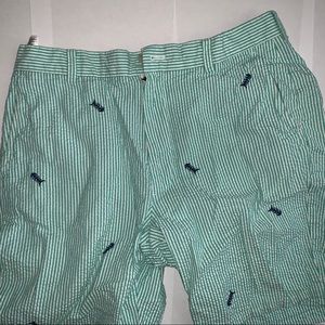 Brooks Brothers 346 Seersucker Embroidered Shorts